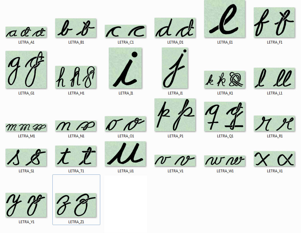 letras nudos 